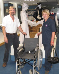Wheelchair to  Red Cross